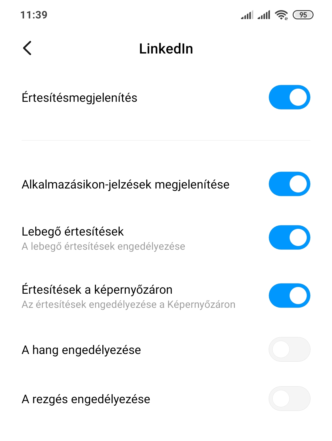 LinkedIn notifications screenshot